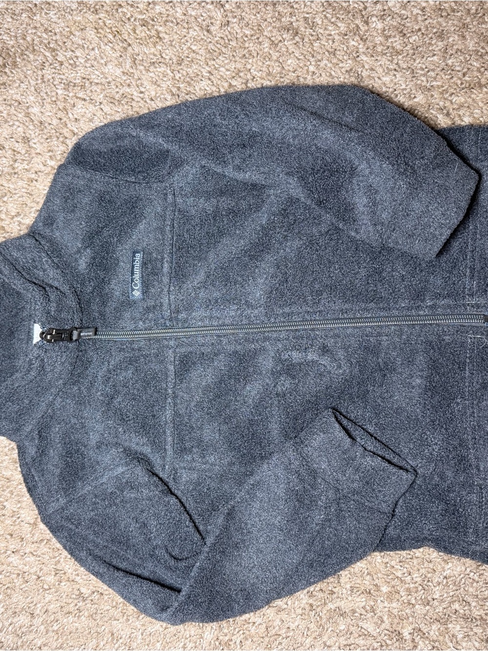 Columbia Kids Charcoal Gray Full-Zip Fleece Jacket